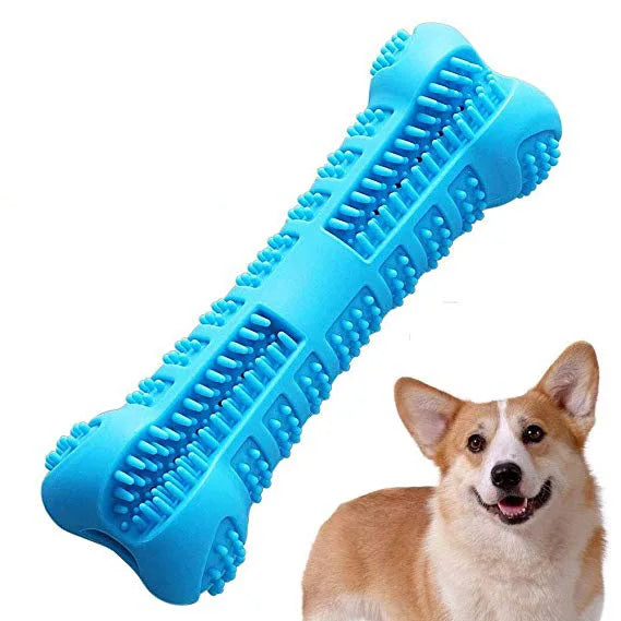 Soft Rubber 360° Dog Toothbrush Chew Stick