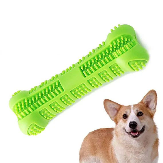 Soft Rubber 360° Dog Toothbrush Chew Stick