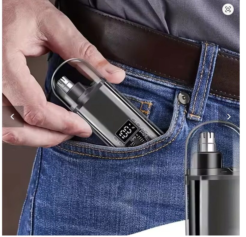 USB charging nose and ear hair trimmer portable electric nose hair clipper, mini compact design, quick charging  Suitable for men,