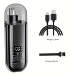 USB Rechargeable Nose & Ear Hair Trimmer – Portable Compact Design