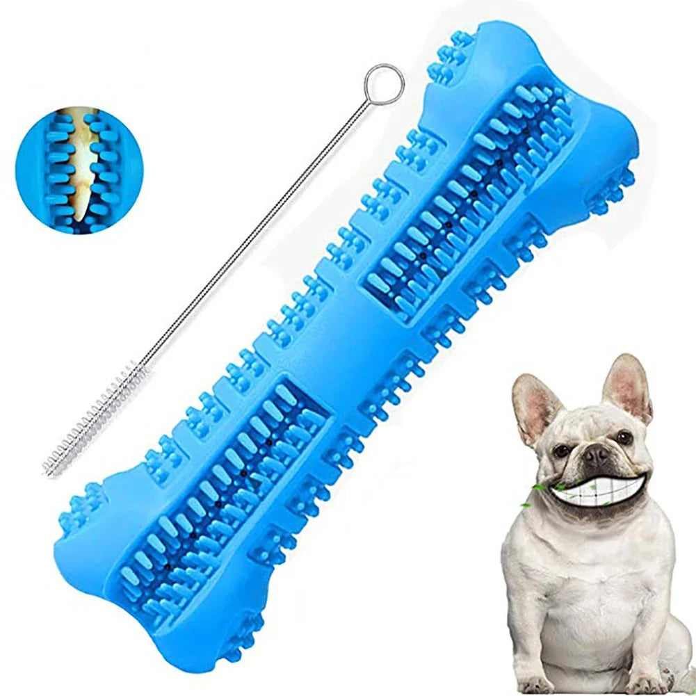 Soft Rubber 360° Dog Toothbrush Chew Stick