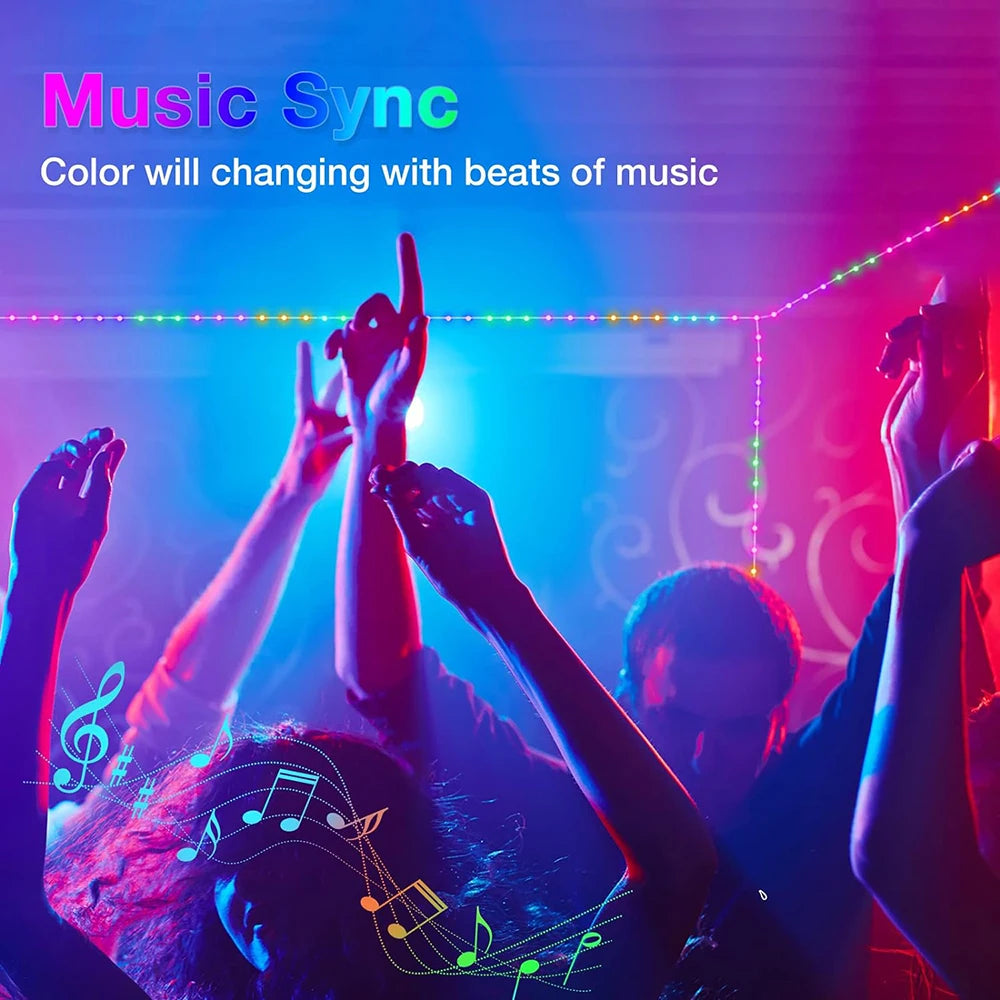 RGBIC Smart Fairy Lights with Bluetooth App Control