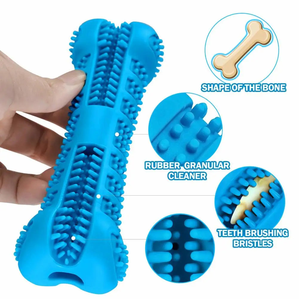 Soft Rubber 360° Dog Toothbrush Chew Stick